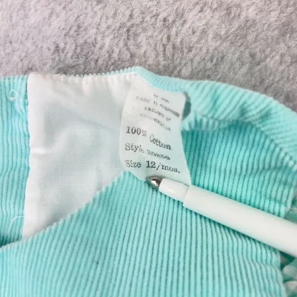 Vintage Jumper Blue Baby 12 months Applique STAINED - Picture 6 of 7